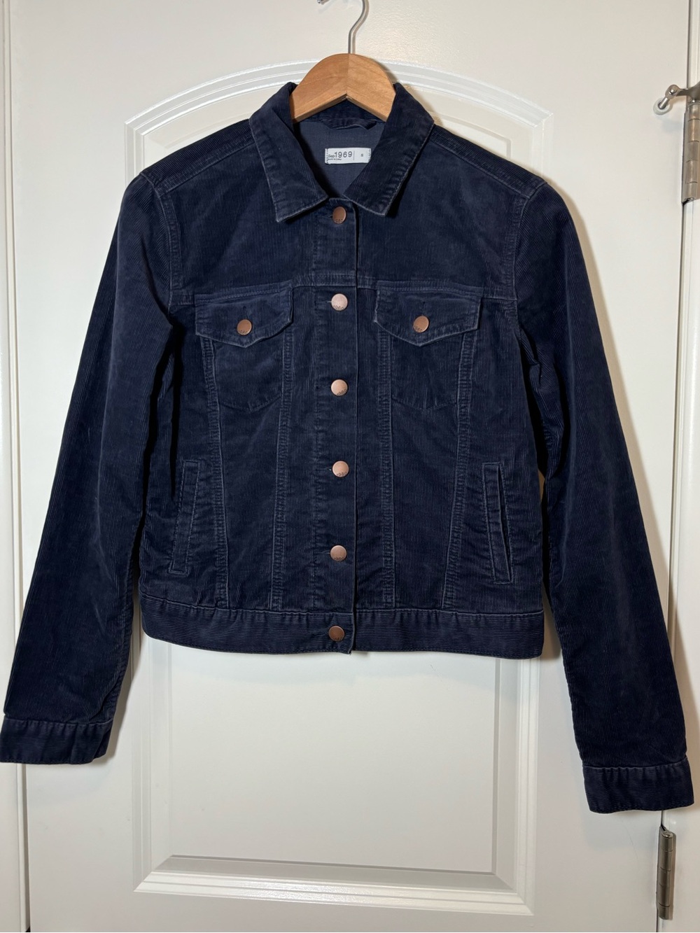 GAP Navy Corduroy Jacket - Women's Short Trucker